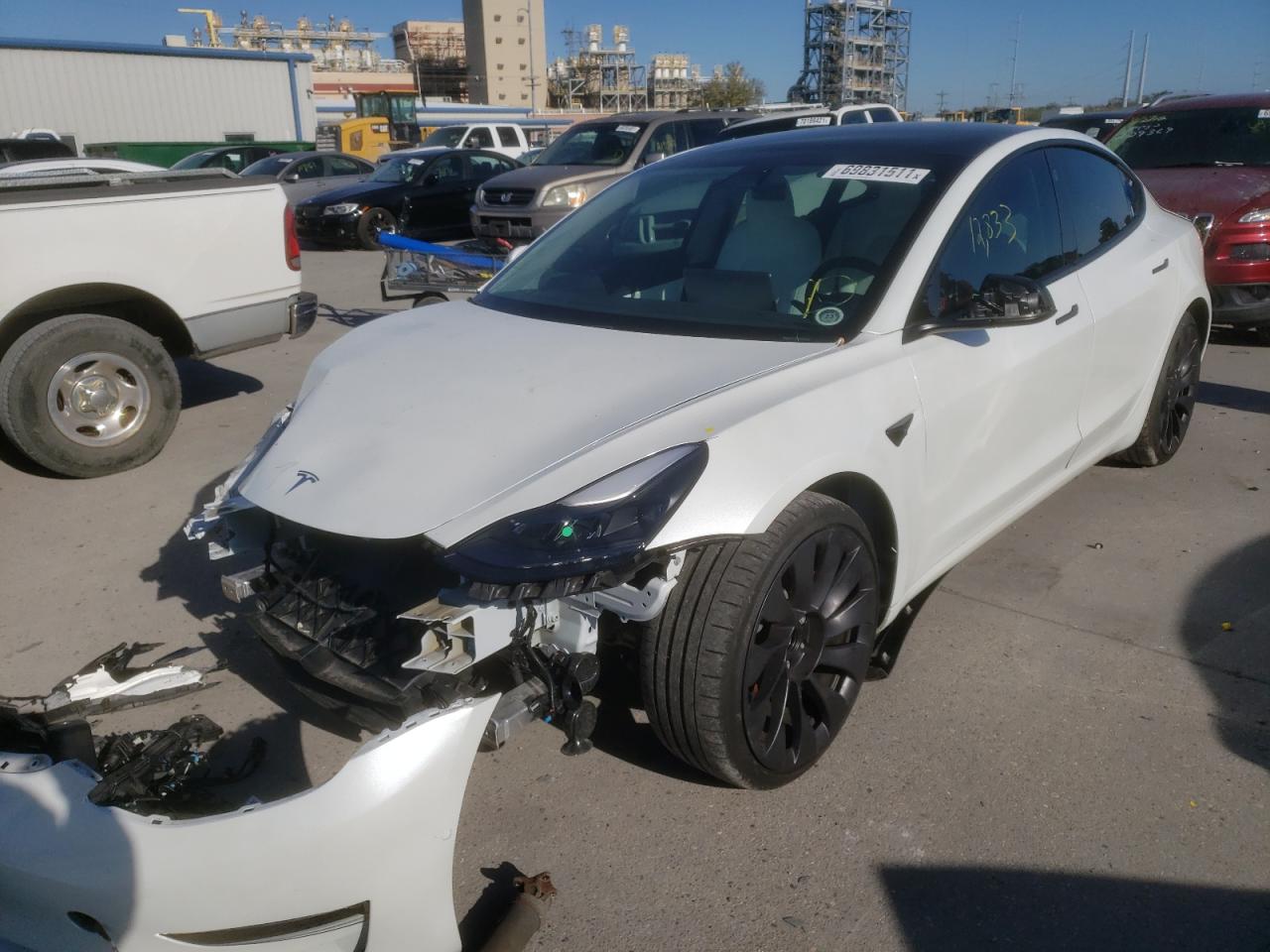 Photo 2 from auction – 2021 TESLA MODEL 3 with VIN 5YJ3E1EC4MF870493