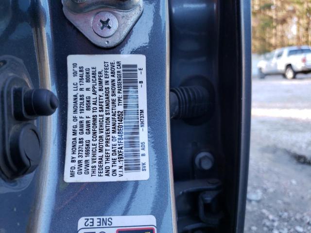 Photo 10 from auction – 2011 HONDA CIVIC EX with VIN 19XFA1F84BE014052