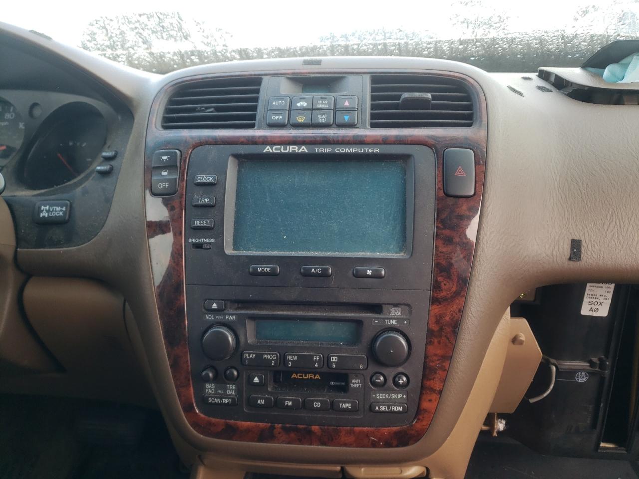 Photo 9 from auction – 2002 ACURA MDX with VIN 2HNYD18282H501522