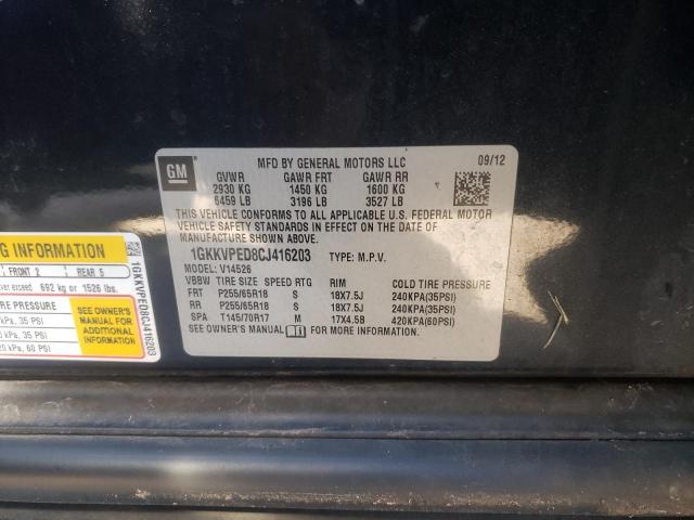 Photo 10 from auction – 2012 GMC ACADIA SLE with VIN 1GKKVPED8CJ416203