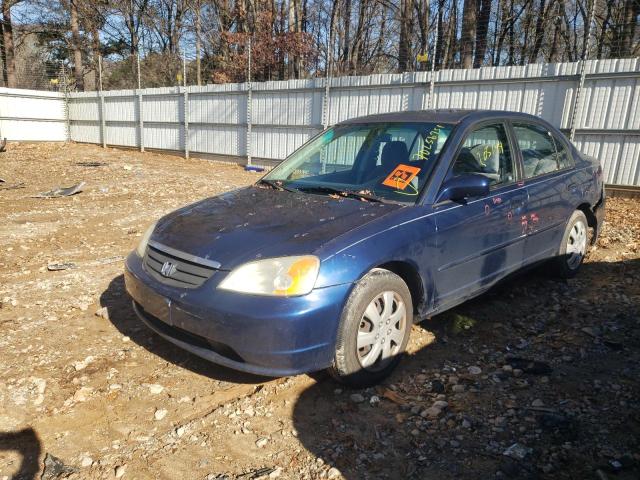 Photo 2 from auction – 2001 HONDA CIVIC EX with VIN 1HGES26761L046403