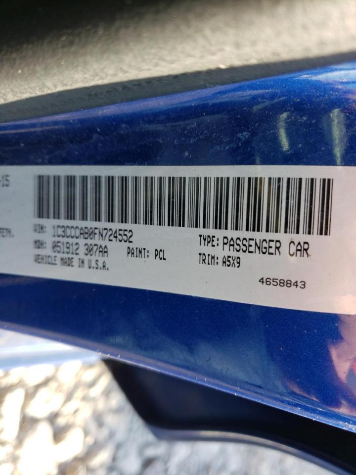Photo 10 from auction – 2015 CHRYSLER 200 with VIN 1C3CCCAB0FN724552