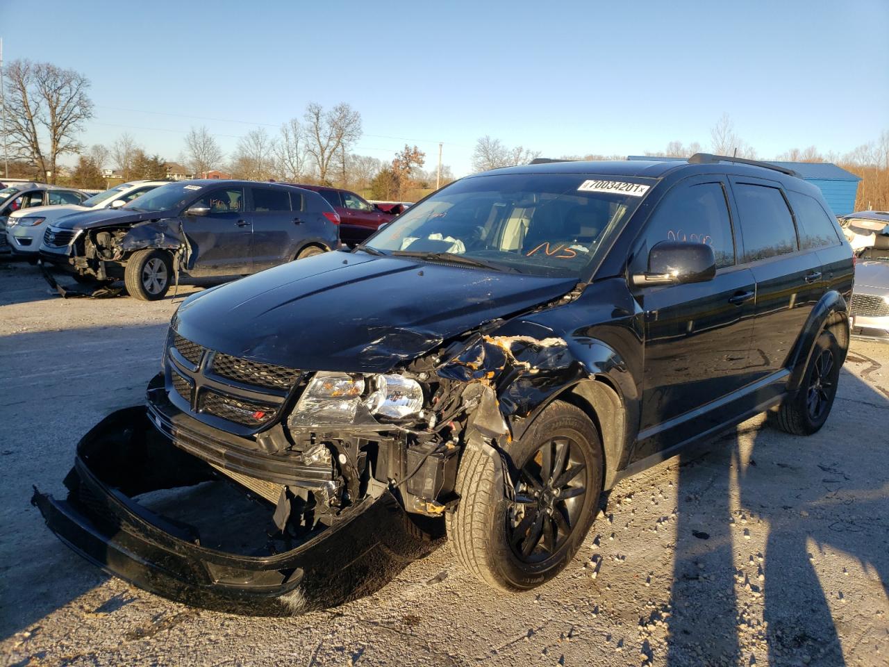 Photo 2 from auction – 2020 DODGE JOURNEY SE with VIN 3C4PDCABXLT247683