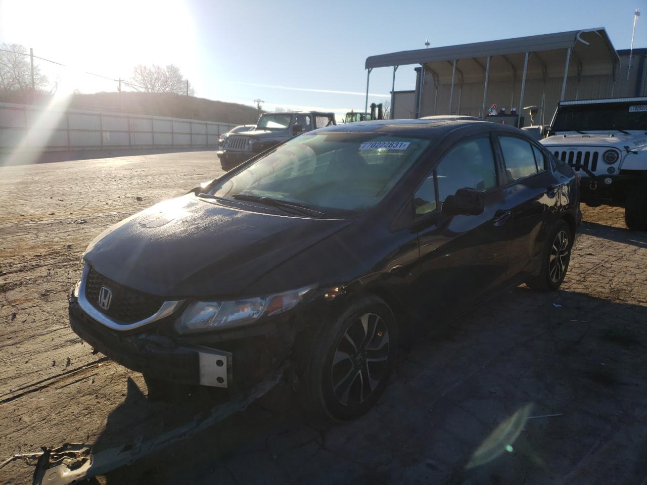 Photo 2 from auction – 2013 HONDA CIVIC EX with VIN 19XFB2F84DE238573