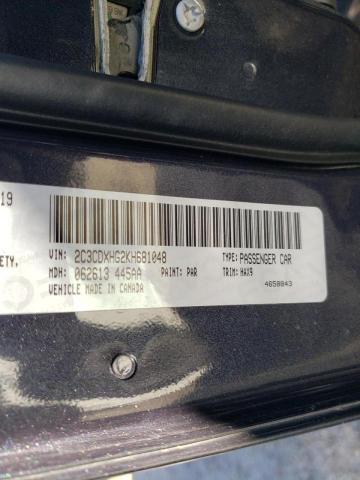 Photo 10 from auction – 2019 DODGE CHARGER GT with VIN 2C3CDXHG2KH681048