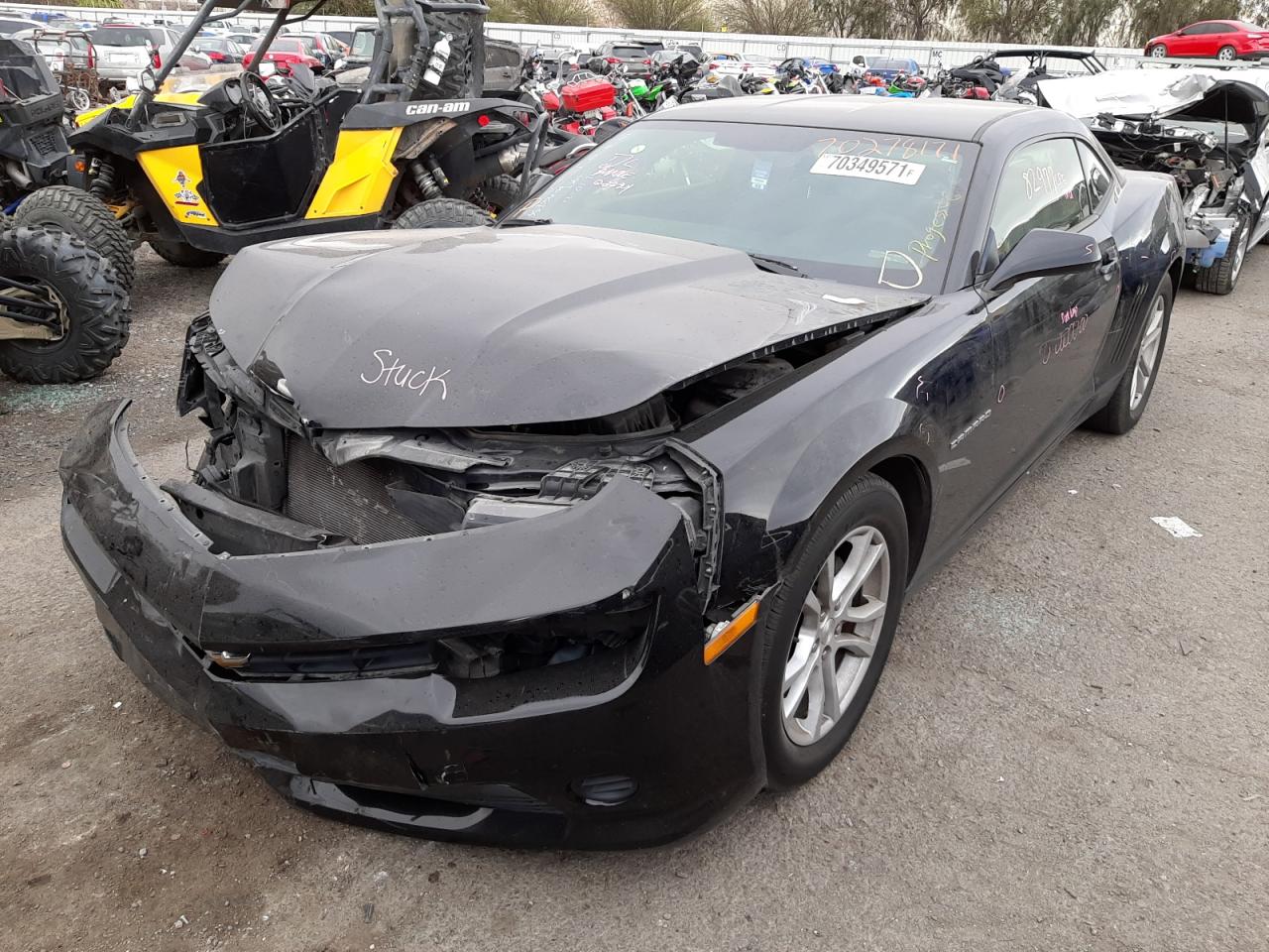Photo 2 from auction – 2015 CHEVROLET CAMARO LS with VIN 2G1FB1E36F9290717