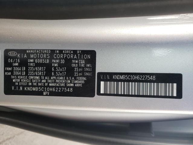 Photo 10 from auction – 2017 KIA SEDONA LX with VIN KNDMB5C10H6227548