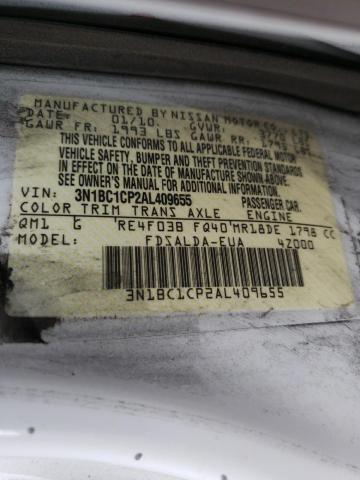 Photo 10 from auction – 2010 NISSAN VERSA S with VIN 3N1BC1CP2AL409655