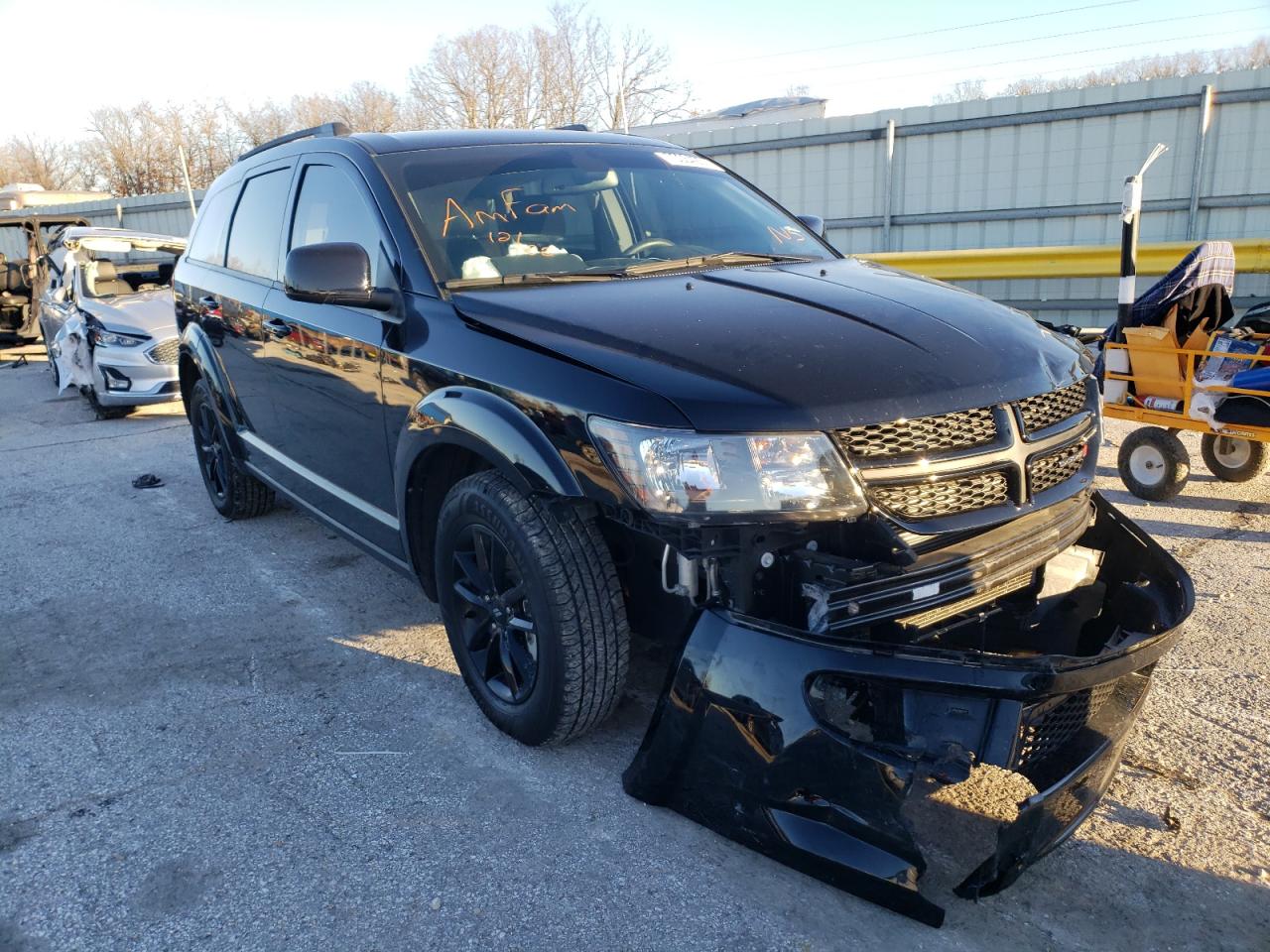 DODGE JOURNEY SE 2020 with VIN 3C4PDCABXLT247683 - Photo from auction