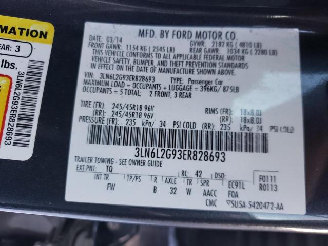 Photo 10 from auction – 2014 LINCOLN MKZ with VIN 3LN6L2G93ER828693