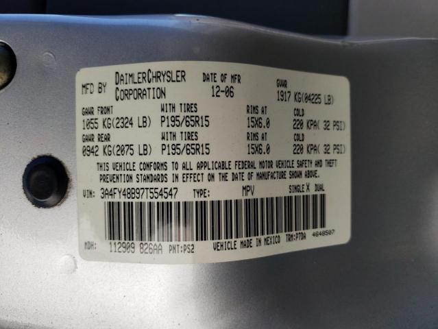 Photo 10 from auction – 2007 CHRYSLER PT CRUISER with VIN 3A4FY48B97T554547
