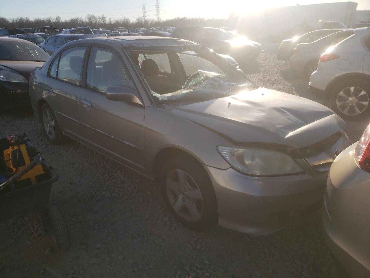 HONDA CIVIC EX 2005 with VIN 2HGES26745H553772 - Photo from auction