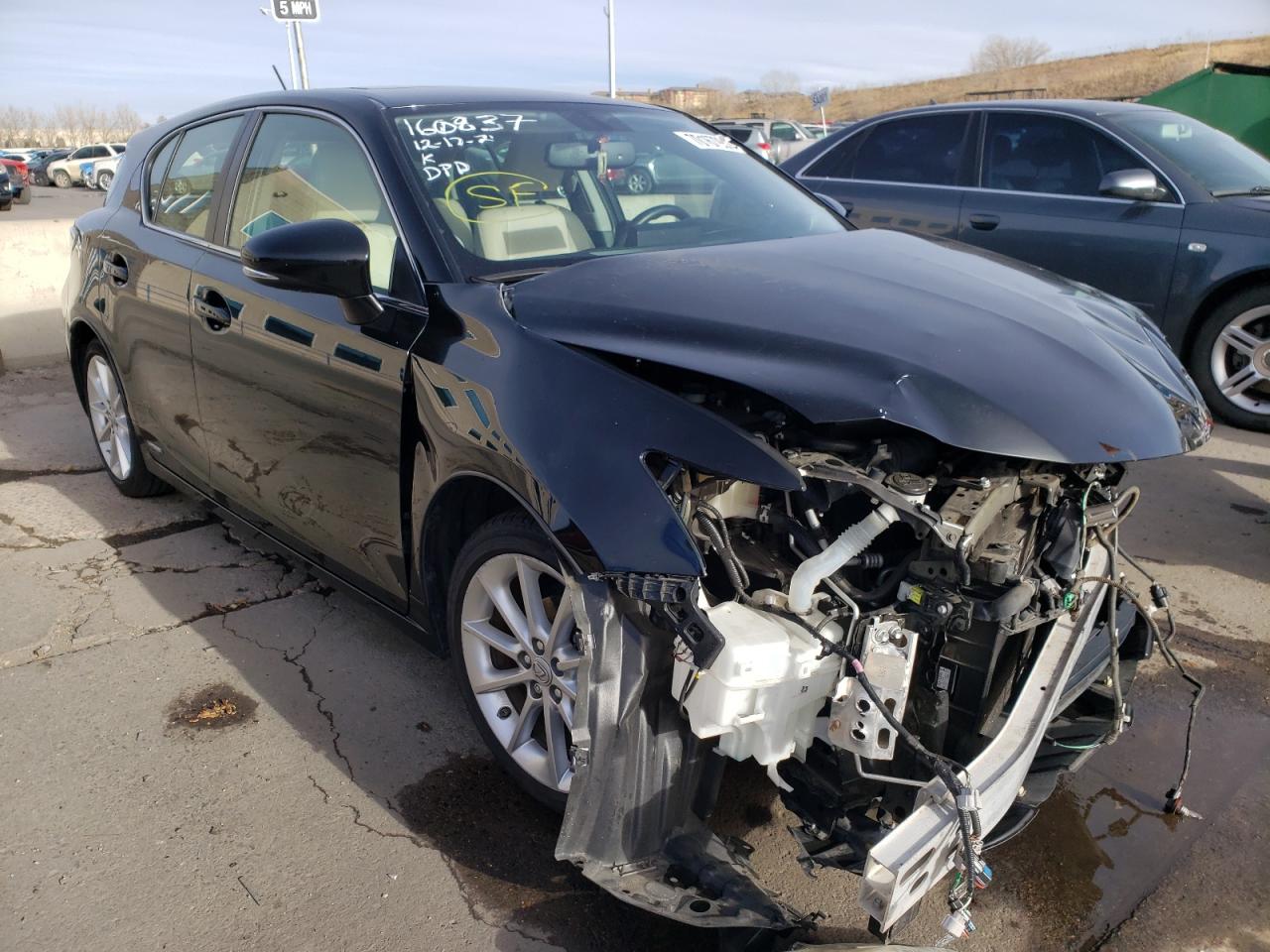 LEXUS CT 200 2013 with VIN JTHKD5BH0D2124632 - Photo from auction