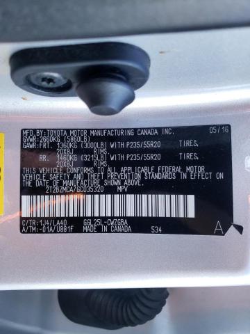 Photo 10 from auction – 2016 LEXUS RX 350 BAS with VIN 2T2BZMCA7GC035320