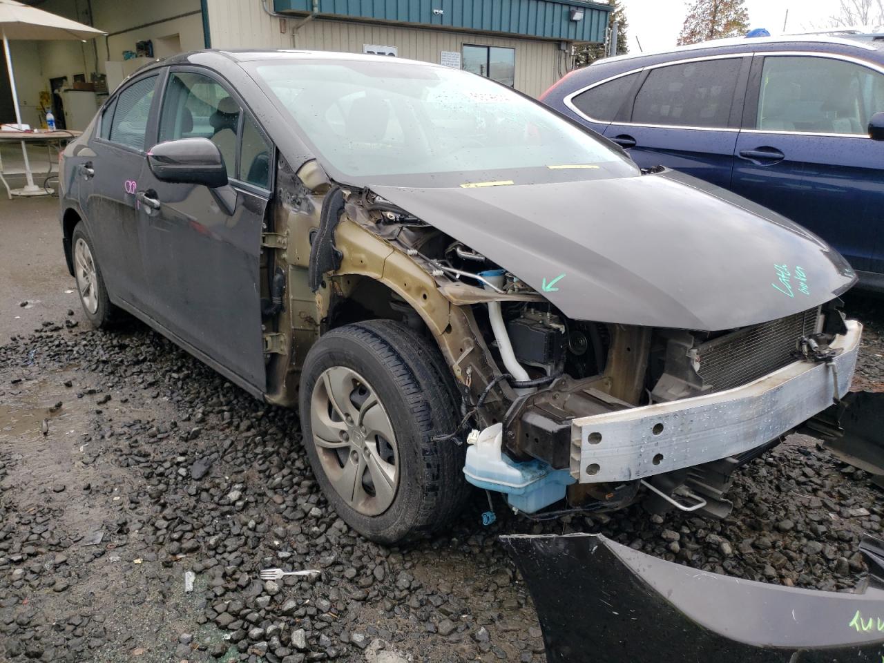HONDA CIVIC LX 2014 with VIN 2HGFB2F56EH542128 - Photo from auction