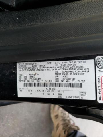 Photo 10 from auction – 2016 FORD FIESTA SE with VIN 3FADP4BJ3GM149638