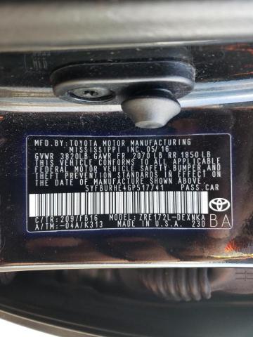 Photo 10 from auction – 2016 TOYOTA COROLLA L with VIN 5YFBURHE4GP517741