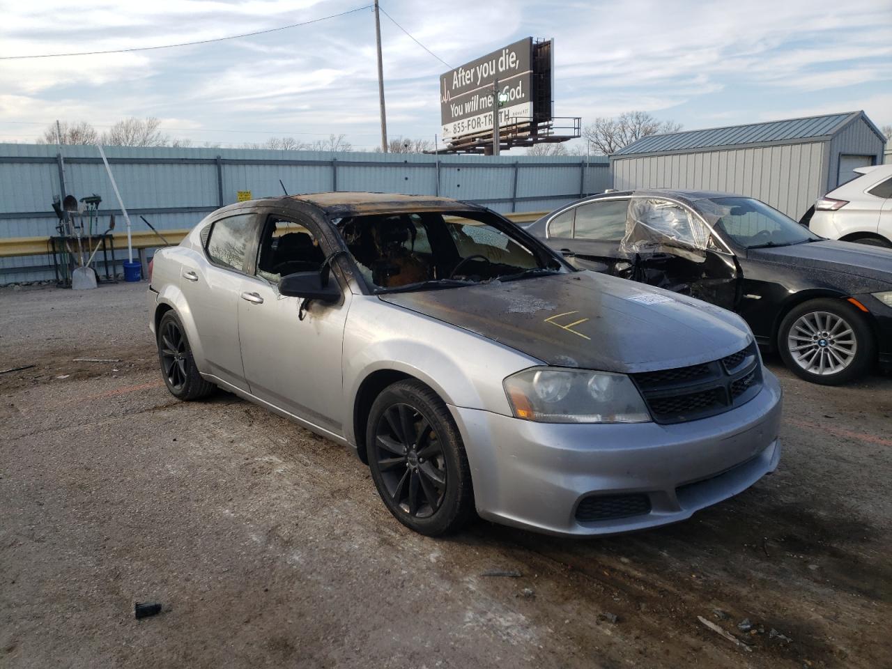 DODGE AVENGER SE 2014 with VIN 1C3CDZAB3EN132691 - Photo from auction