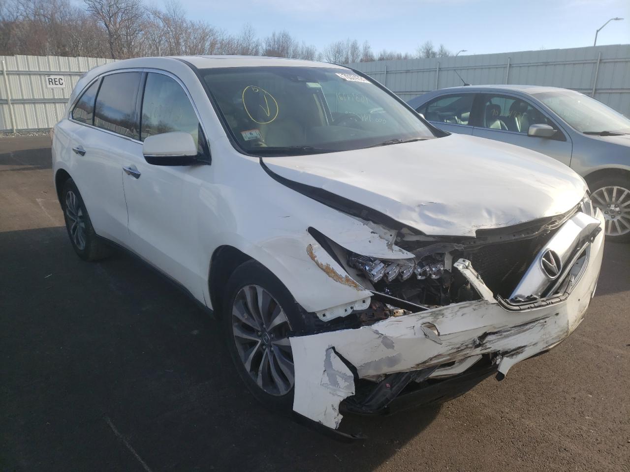 ACURA MDX TECHNO 2016 with VIN 5FRYD4H42GB029175 - Photo from auction