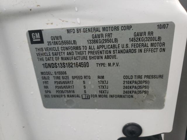 Photo 10 from auction – 2008 CHEVROLET TRAILBLAZE with VIN 1GNDS13S182164590