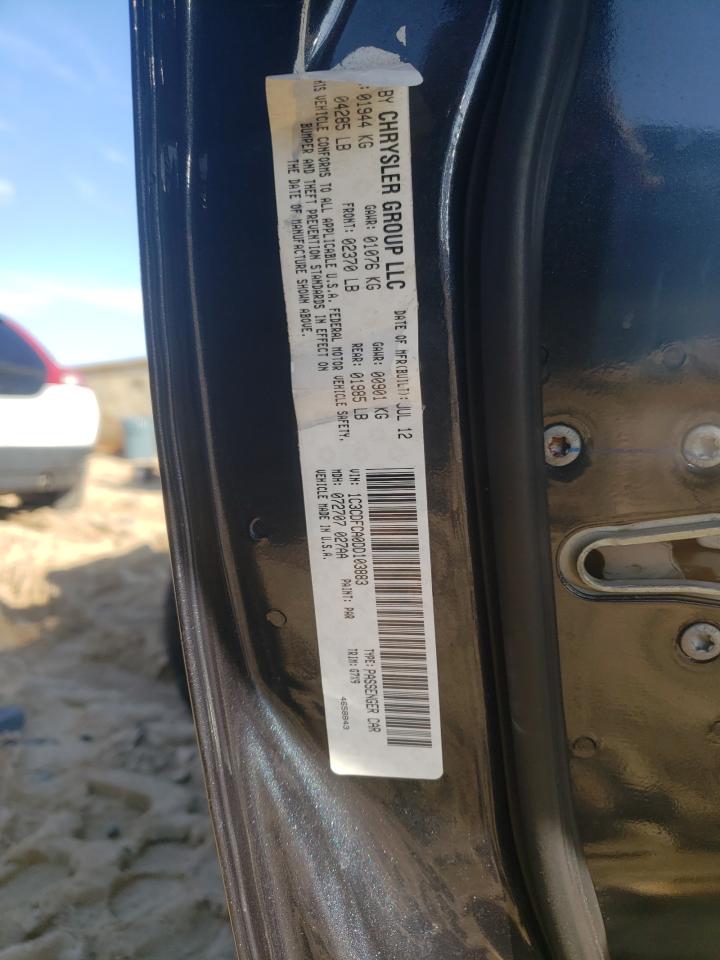 Photo 10 from auction – 2013 DODGE DART LIMIT with VIN 1C3CDFCA0DD103883