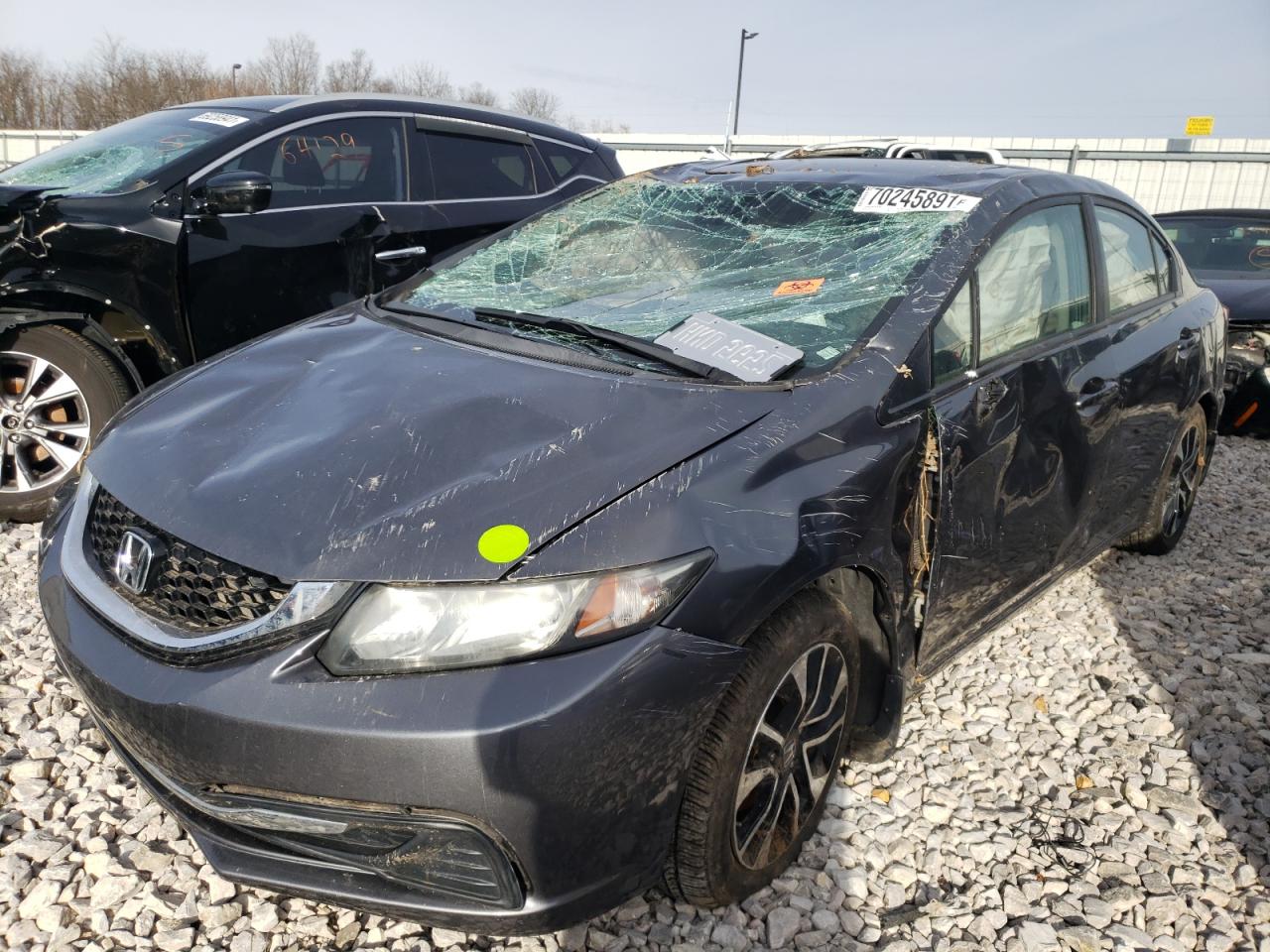 Photo 2 from auction – 2013 HONDA CIVIC EX with VIN 19XFB2F88DE008891
