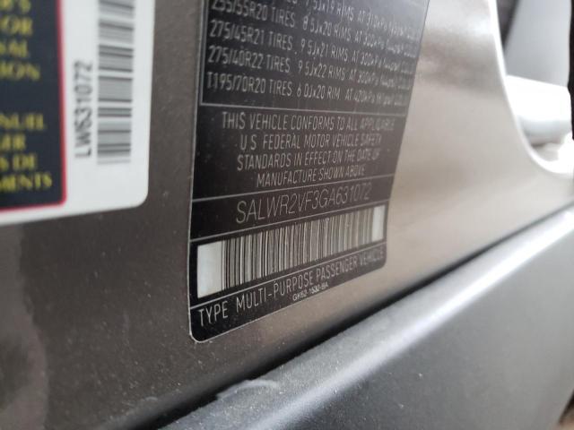 صورة رقم 10 من المزاد - 2016 LAND ROVER RANGE ROVE مع VIN SALWR2VF3GA631072