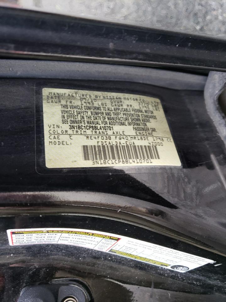 Photo 10 from auction – 2011 NISSAN VERSA with VIN 3N1BC1CP8BL410701