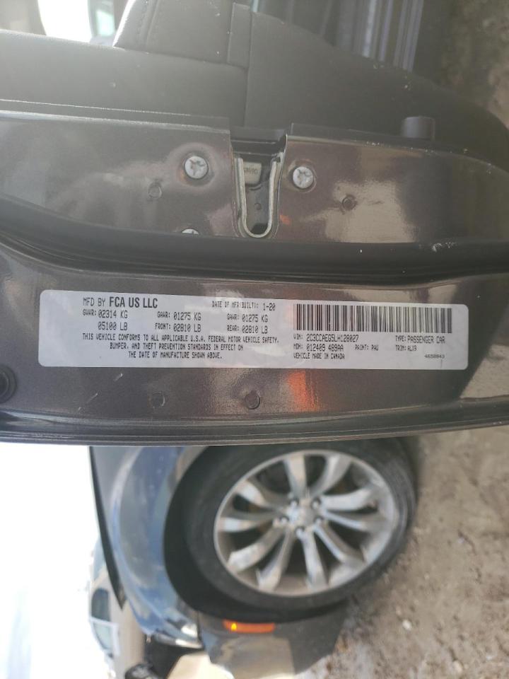 Photo 10 from auction – 2020 CHRYSLER 300 LIMITE with VIN 2C3CCAEG5LH128027