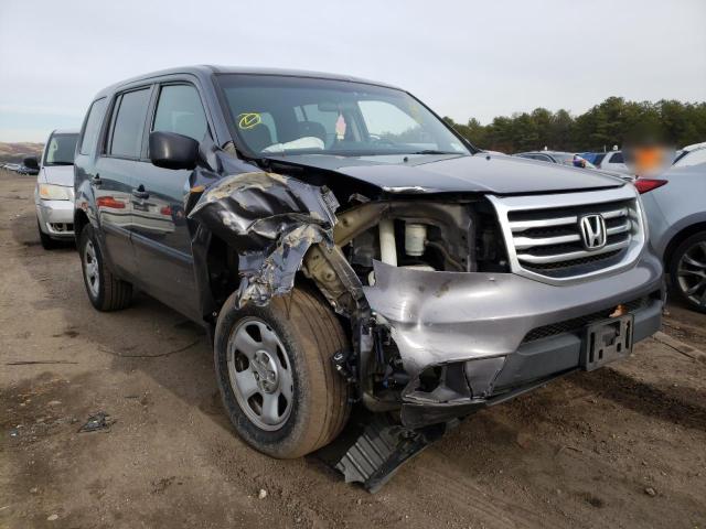 HONDA PILOT LX 2015 with VIN 5FNYF4H25FB016672 - Photo from auction