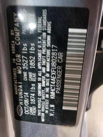 Photo 10 from auction – 2015 HYUNDAI ACCENT GLS with VIN KMHCT4AEXFU802817