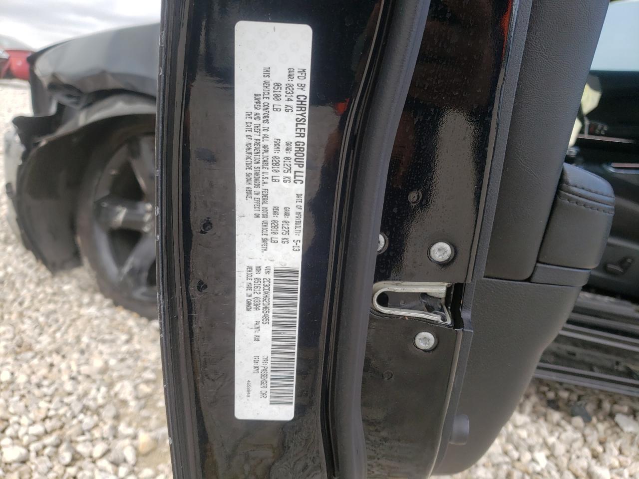 Photo 10 from auction – 2013 DODGE CHARGER SX with VIN 2C3CDXHG2DH654855