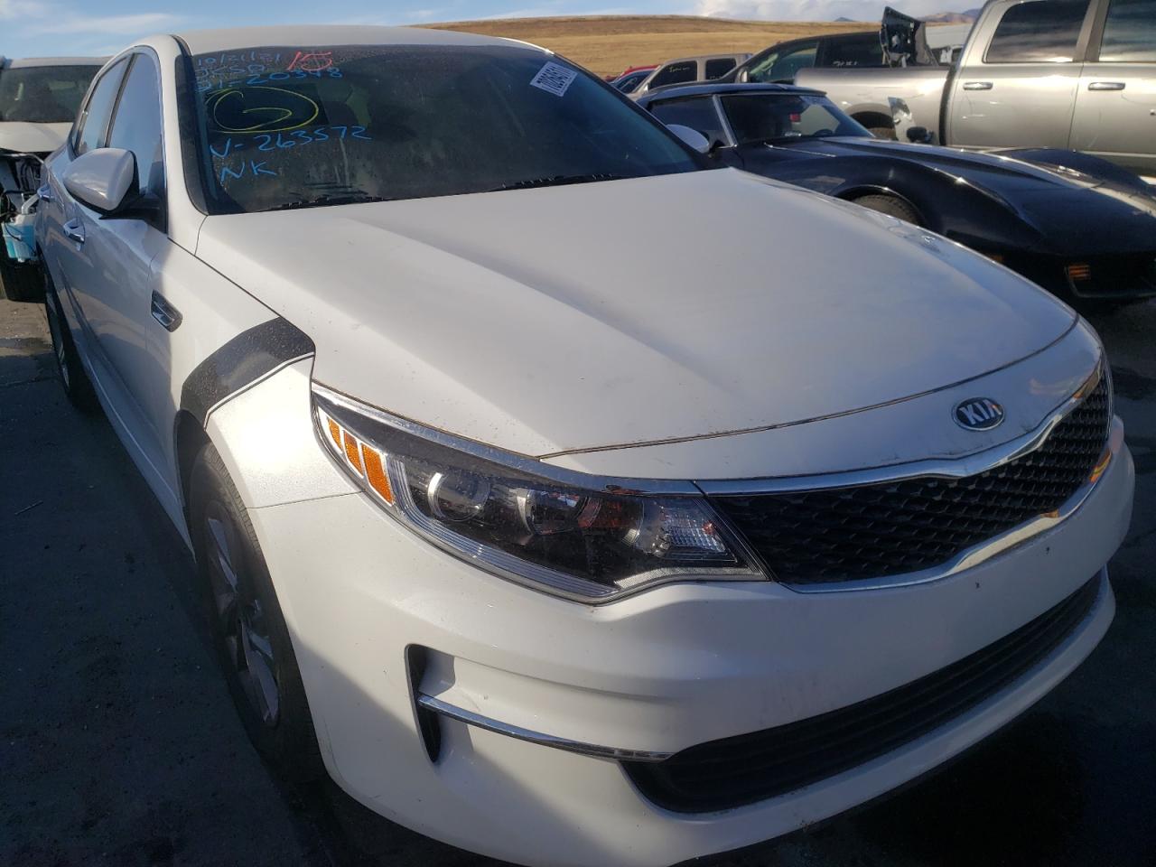 KIA OPTIMA LX 2018 with VIN 5XXGT4L35JG263572 - Photo from auction