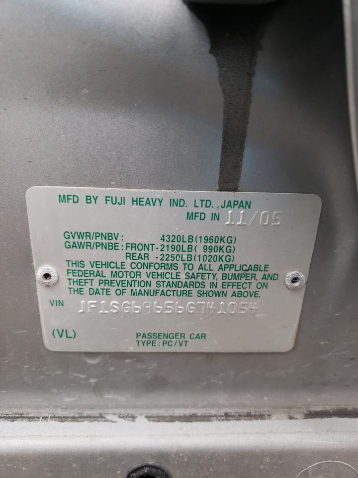 Photo 10 from auction – 2006 SUBARU FORESTER 2 with VIN JF1SG69656G741054