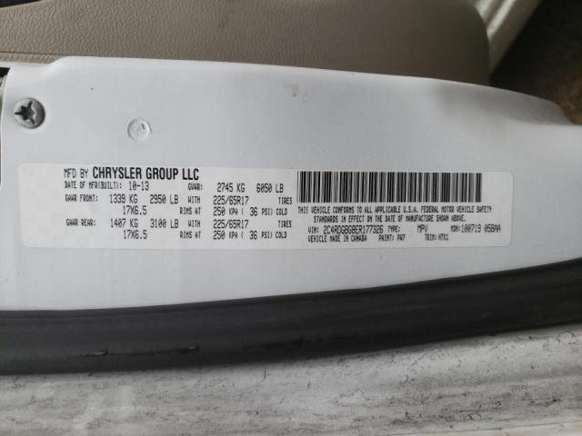 Photo 10 from auction – 2014 DODGE GRAND CARA with VIN 2C4RDGBG8ER177326