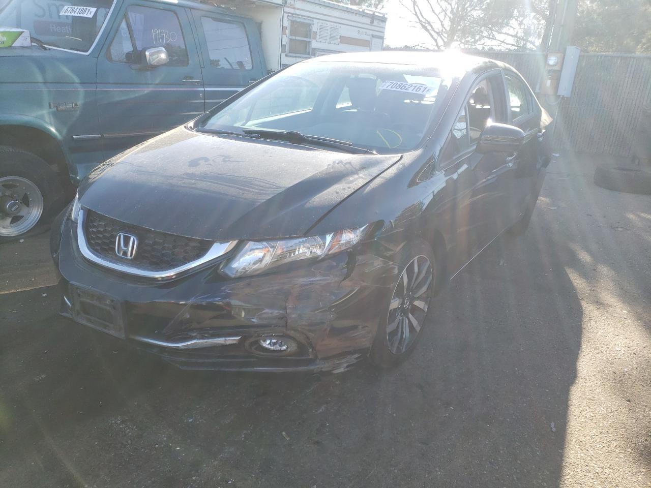 Photo 2 from auction – 2014 HONDA CIVIC EXL with VIN 19XFB2F92EE274112