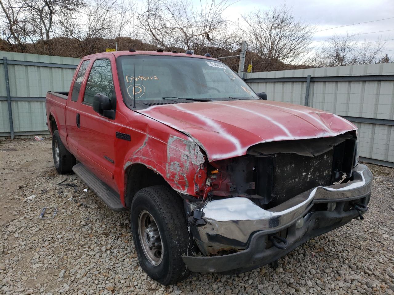 FORD F250 SUPER 2002 with VIN 1FTNX21F42EB49002 - Photo from auction
