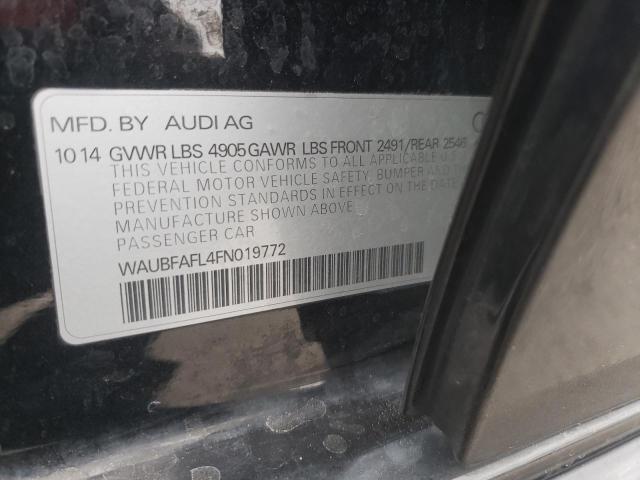 Photo 10 from auction – 2015 AUDI A4 PREMIUM with VIN WAUBFAFL4FN019772
