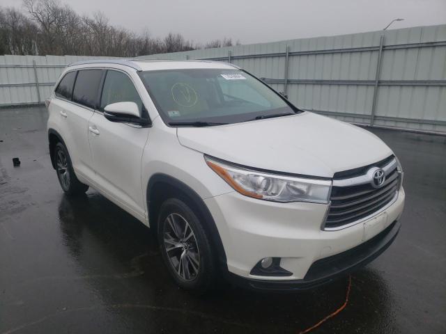 TOYOTA HIGHLANDER 2016 with VIN 5TDJKRFH9GS351917 - Photo from auction