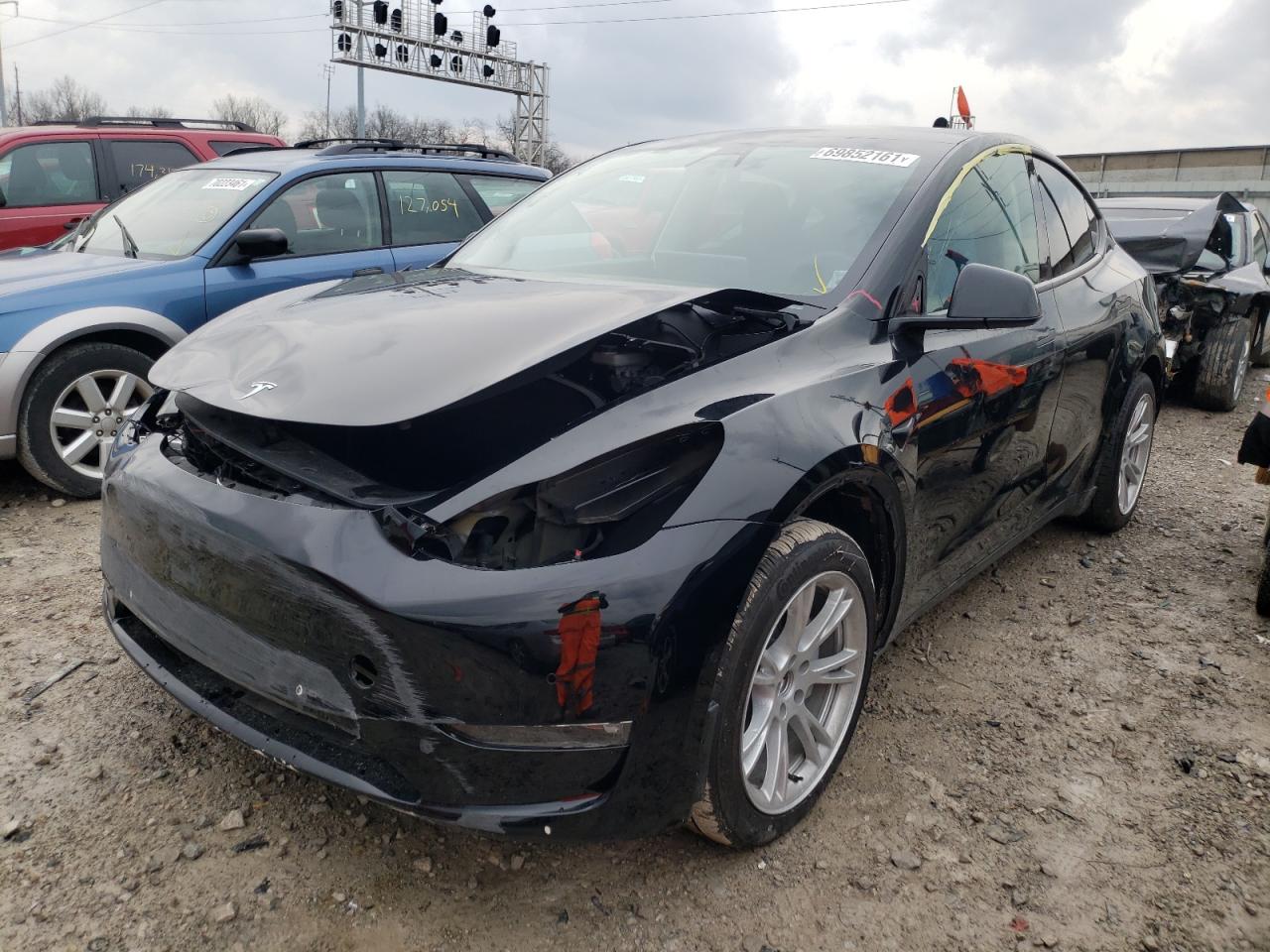 Photo 2 from auction – 2021 TESLA MODEL Y with VIN 5YJYGDED8MF107371