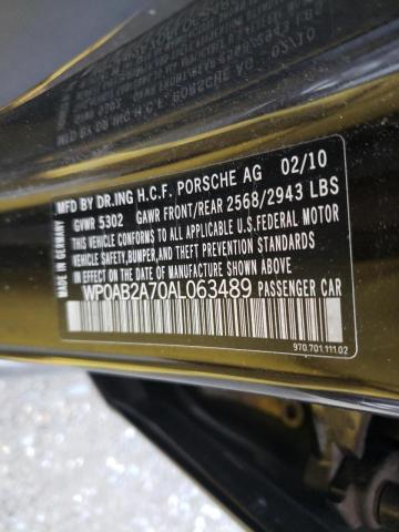 Photo 10 from auction – 2010 PORSCHE PANAMERA S with VIN WP0AB2A70AL063489