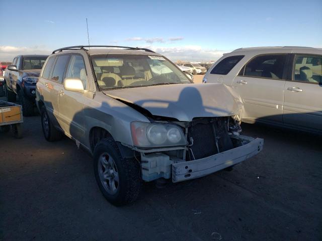 TOYOTA HIGHLANDER 2001 with VIN JTEGF21A310025567 - Photo from auction