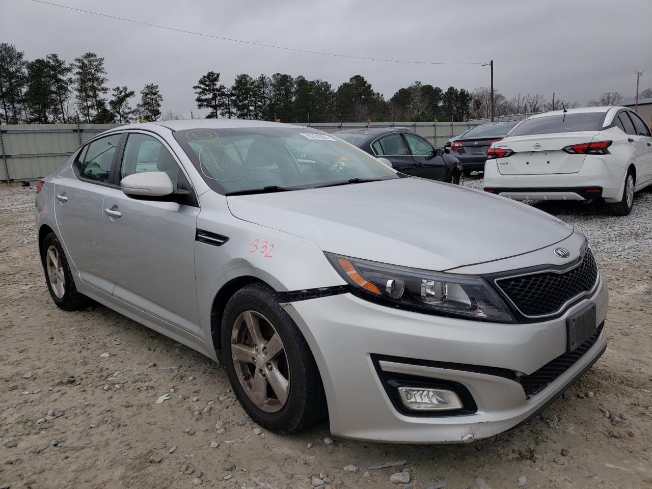 KIA OPTIMA LX 2015 with VIN 5XXGM4A74FG468052 - Photo from auction