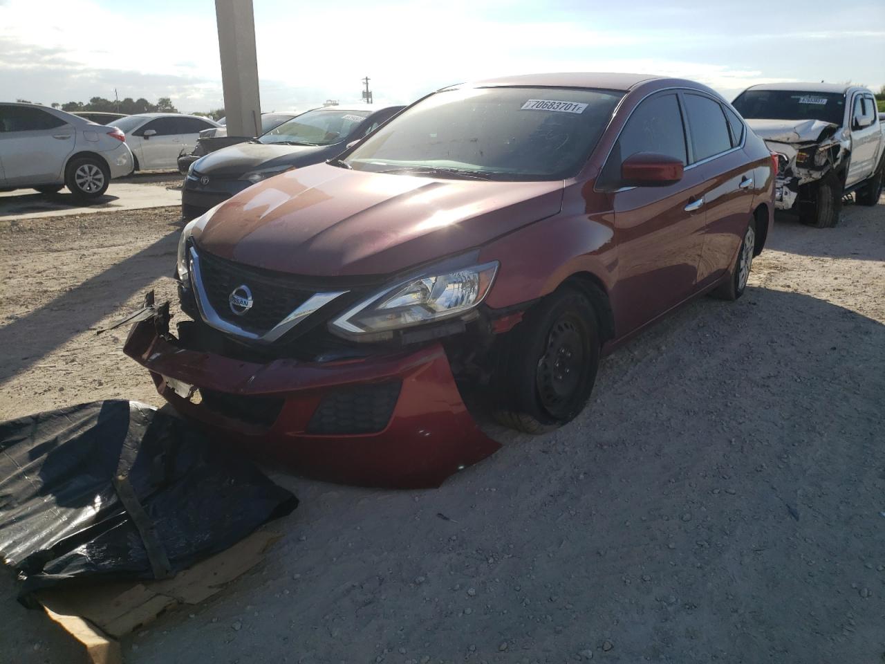Photo 2 from auction – 2017 NISSAN SENTRA S with VIN 3N1AB7AP4HL656576