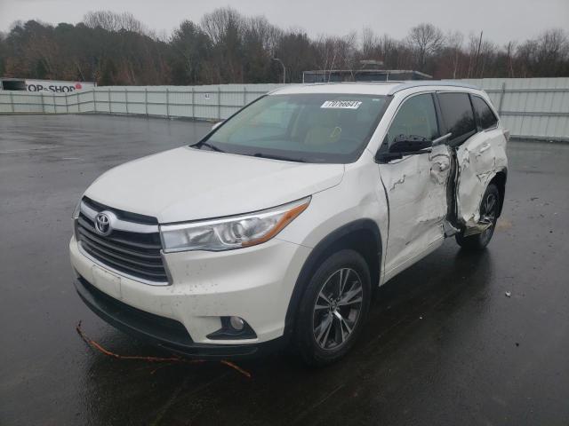 Photo 2 from auction – 2016 TOYOTA HIGHLANDER with VIN 5TDJKRFH9GS351917
