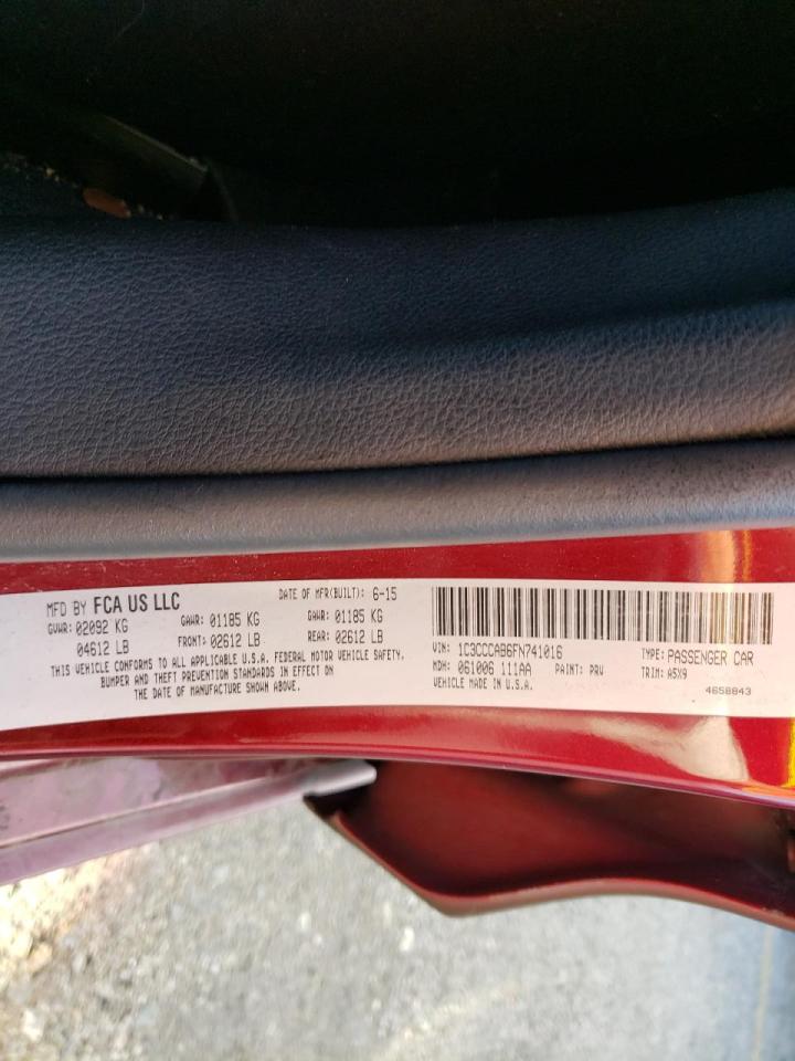 Фото 20 с аукциона – 2015 CHRYSLER 200 LIMITE с VIN 1C3CCCAB6FN741016