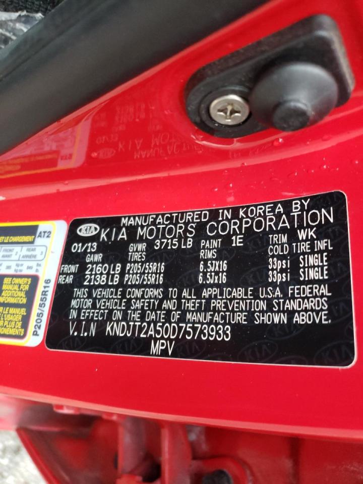 Photo 10 from auction – 2013 KIA SOUL with VIN KNDJT2A50D7573933
