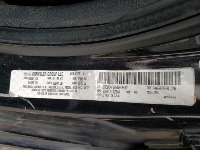Photo 10 from auction – 2011 DODGE AVENGER EX with VIN 1B3BD4FG0BN543462
