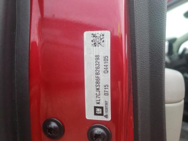 Photo 10 from auction – 2015 CHEVROLET TRAX LS with VIN KL7CJKSB6FB263298
