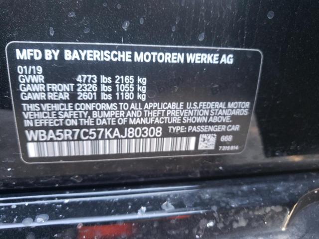 Photo 10 from auction – 2019 BMW 330XI with VIN WBA5R7C57KAJ80308